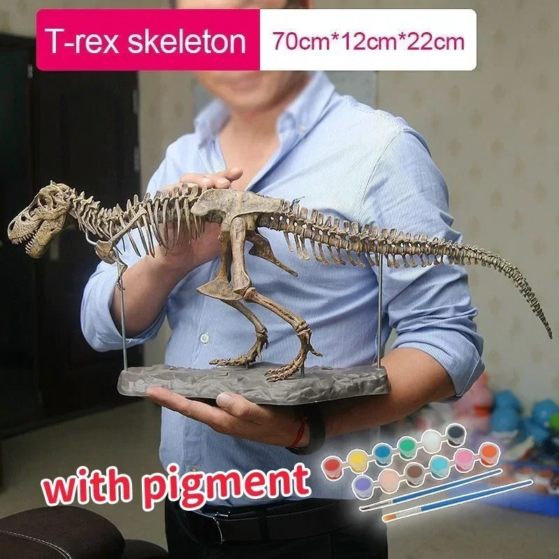 Large DIY Dinosaur Skeleton Toys Ornament Simulation T-Rex Model Jurassi