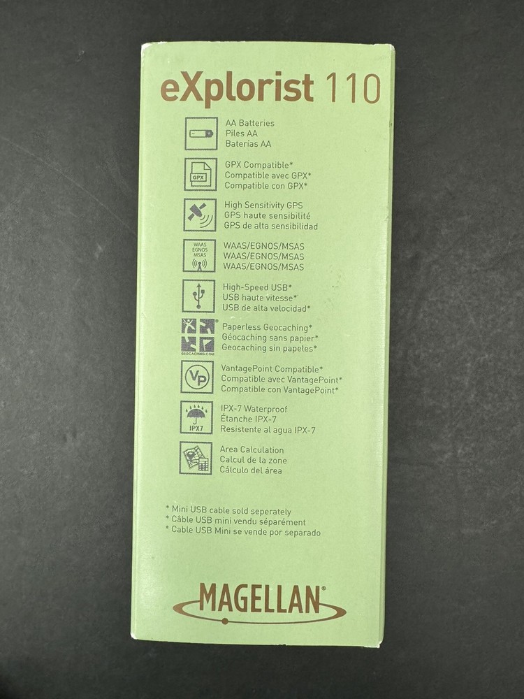 Magellan eXplorist 110 Handheld Geocaching GPS *Tested & Working*