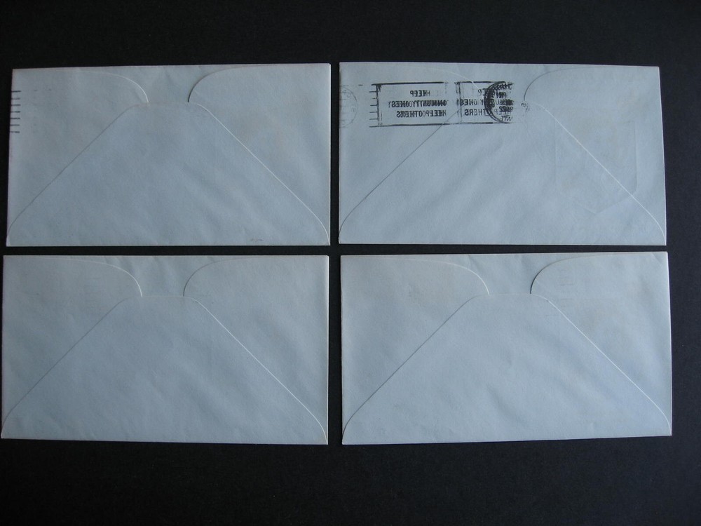 Canada FDC Cameo H&E 3 combo, 1 single first day covers Sc 401-5