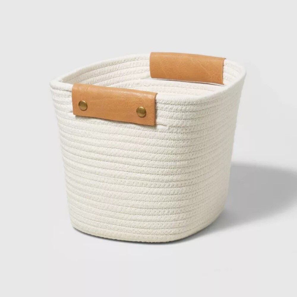 11" Decorative Coiled Rope Basket