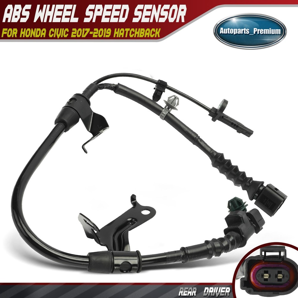Rear Driver Left Side ABS Wheel Speed Sensor for Honda Civic 2017-2021 Hatchback