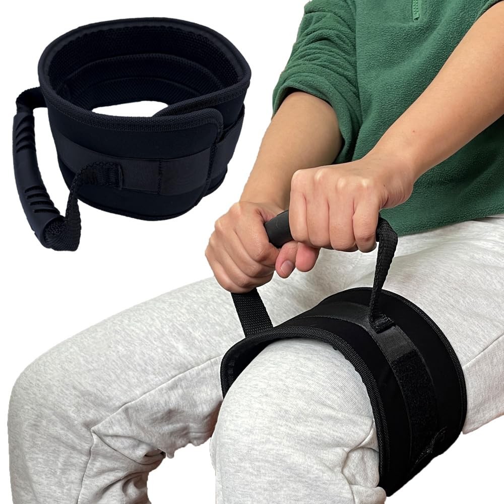 ZipSeven Thigh Lifter Strap Leg Lifting Pull Up Assistance Belt Black