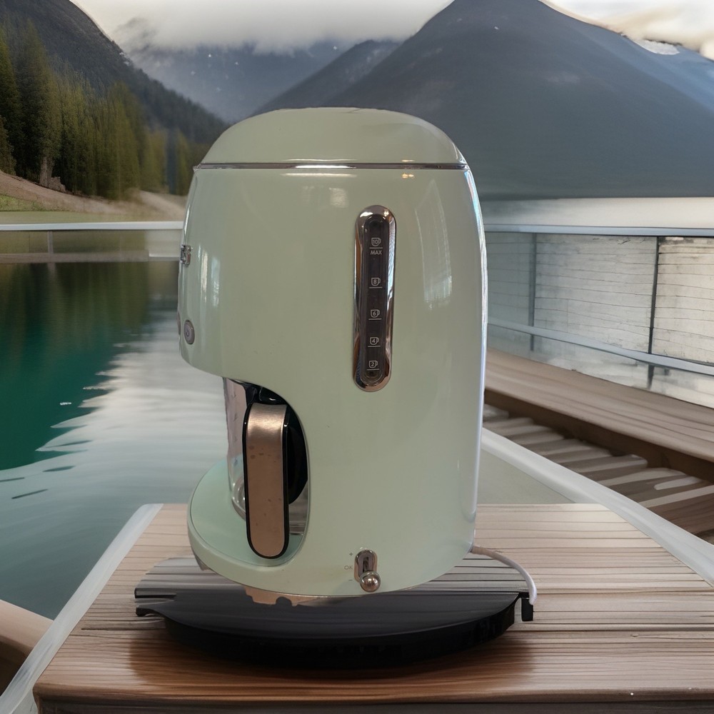 Smeg Coffee Machine Pastel Green Retro