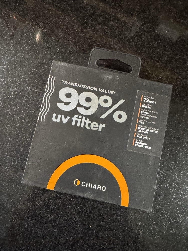 Chiaro 99% Uv Filter 72mm