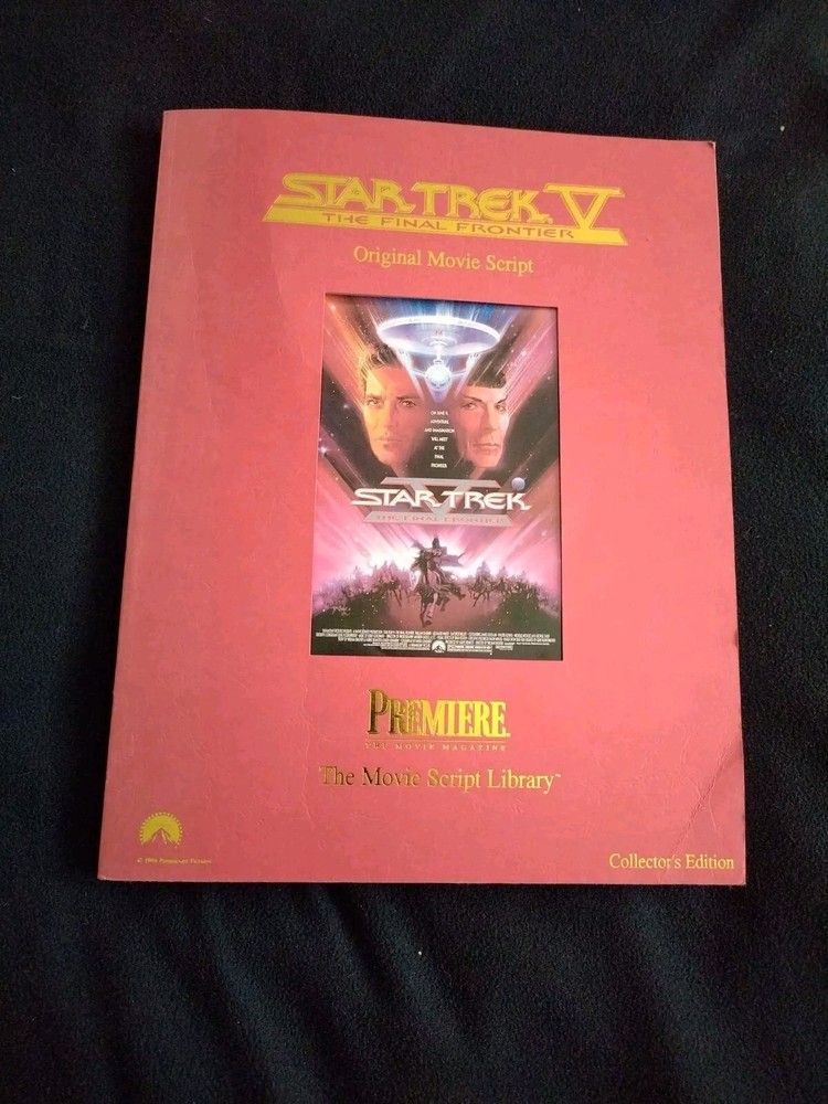 Star Trek The Final Frontier Original Movie Script Collector's Ed. 1994 First Pr