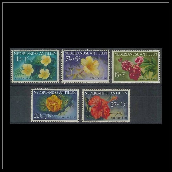Netherlands - Dutch Antilles Issue 1955 (248-252) Flowers
