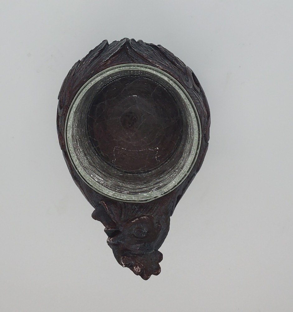 Three Rooster Incense Burner With Tray