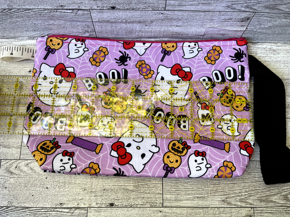 Project Bag Knitting Crochet Zippered Yarn Storage Halloween Ghost Fall Storage