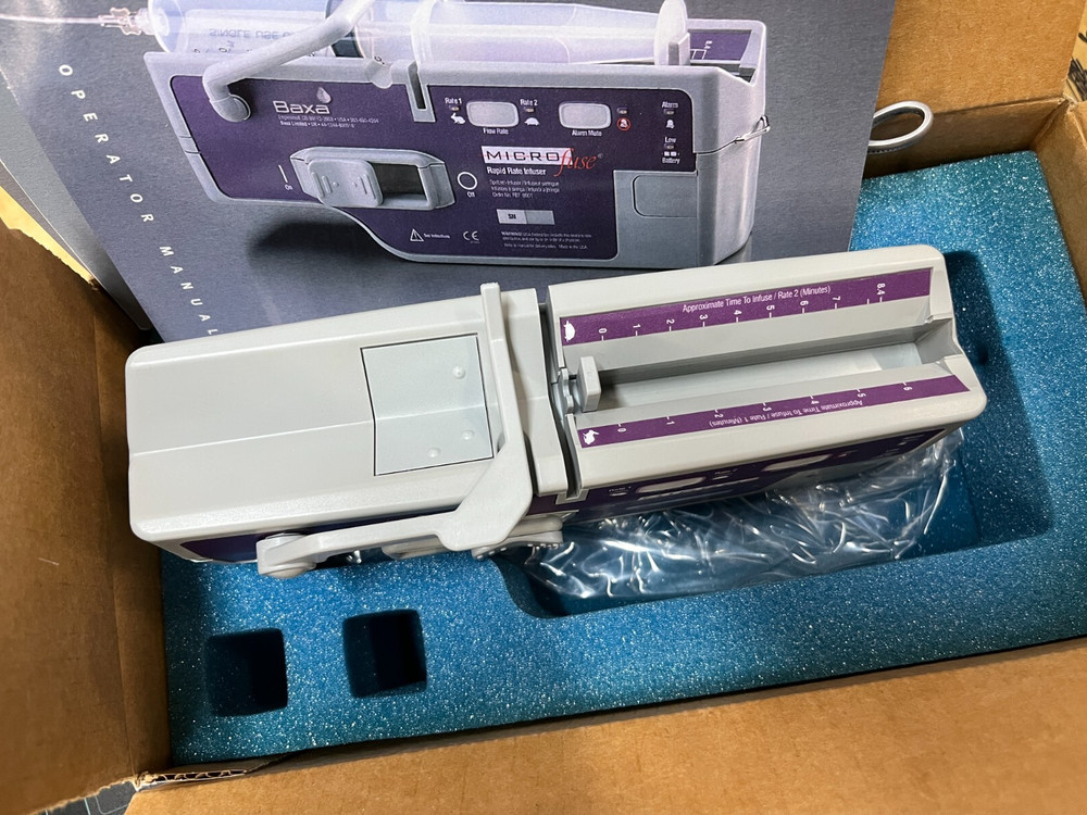 Baxa MicroFuse Rapid Rate Syringe Infuser Pump REF 6001