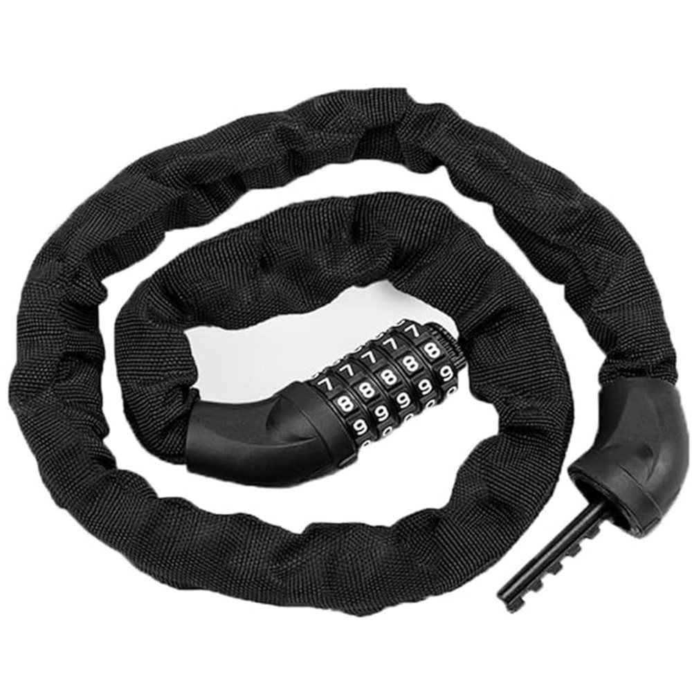 Bicycle Chain Lock:5-Digit Combination High-Security Anti-Theft Bicycle Chain...