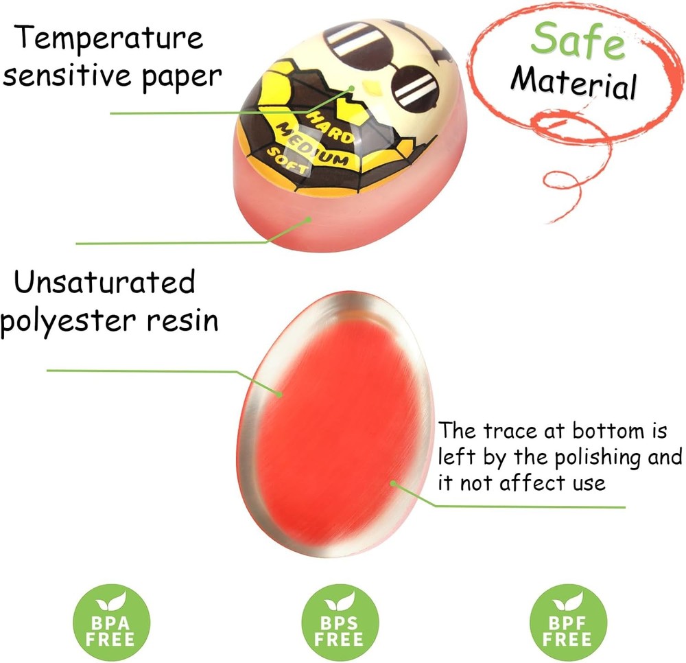 Egg Timer Soft Hard Boiled Egg Boiler Timer That Changes Color When Done