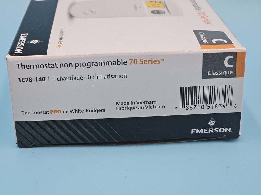 Emerson 1E78-140 Non-Programmable Heat-Only Thermostat