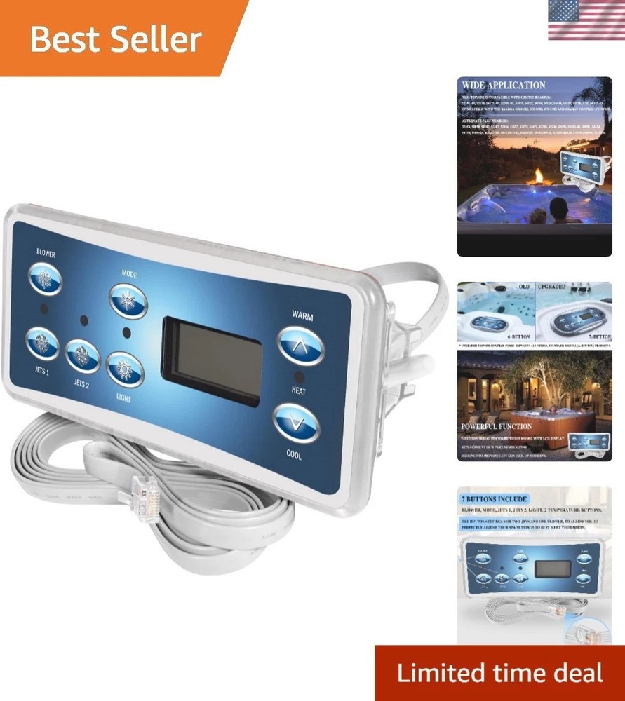 Spa Control Panel VL701S - LCD Display & Intelligent Temp Control