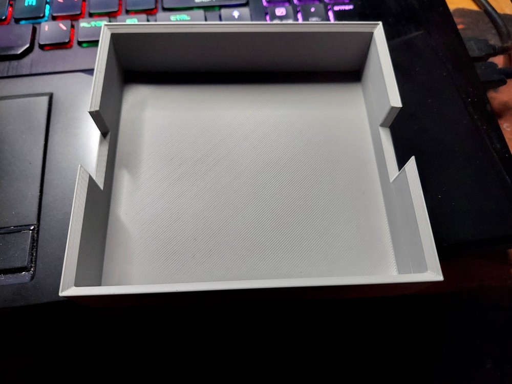 9mm reusable ammo box 50 round grey (angled 45 degrees)