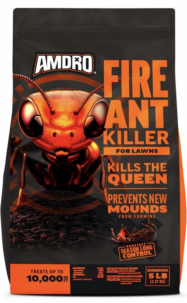 AMDRO Fire Ant Killer For Lawns Granules - 5lbs