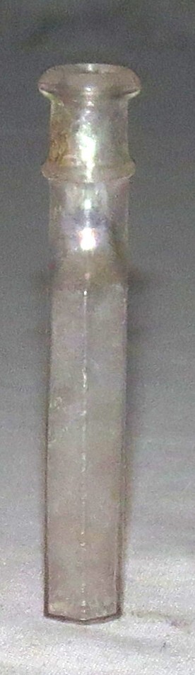 Vintage 2.3/4 inch Small Rectangular R&M Medicine Bottle