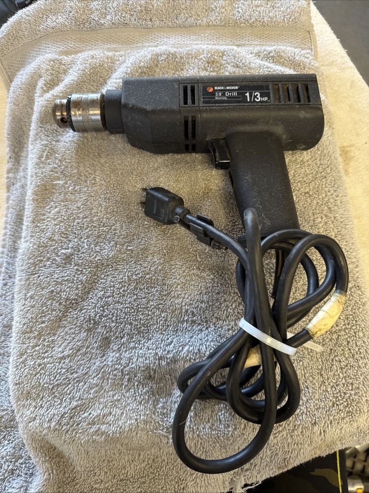 Black & Decker 3/8” Drill 1/3 HP