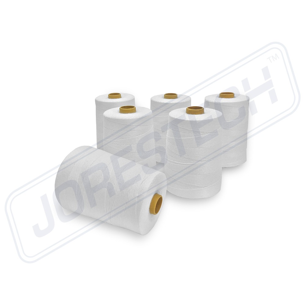 New 12 Cones 100% Polyester White Thread for Portable Bag Closer Stitcher