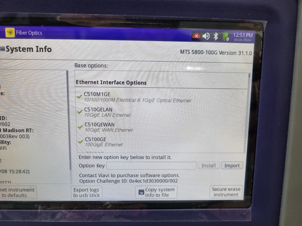 VIAVI MTS 5800 Network Tester (100GbE)