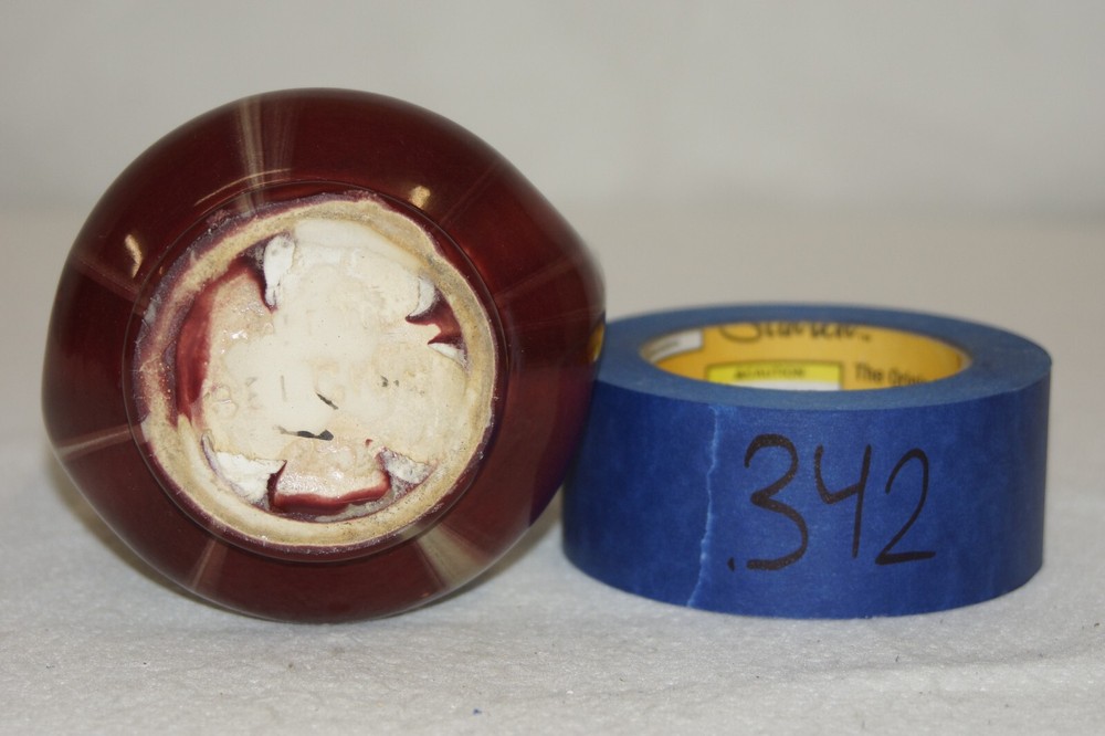 Red and White Two-Handled Vase