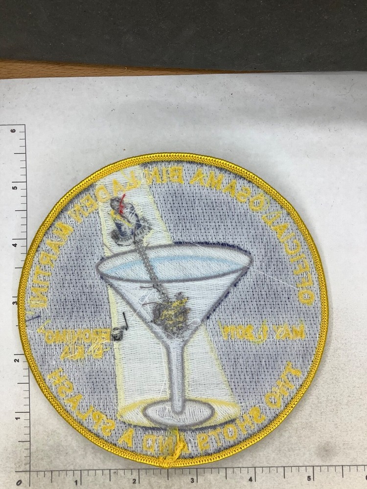US NAVY OFFICIAL OSAMA BINLADEN MARTINI SEALS PATCH