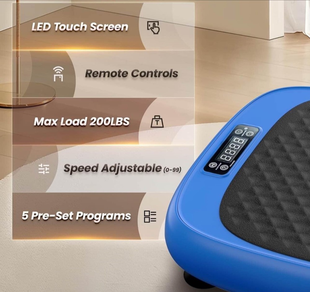 Mini Vibration Plate Exercise Machine Whole Body Workout for Lymphatic Drainage