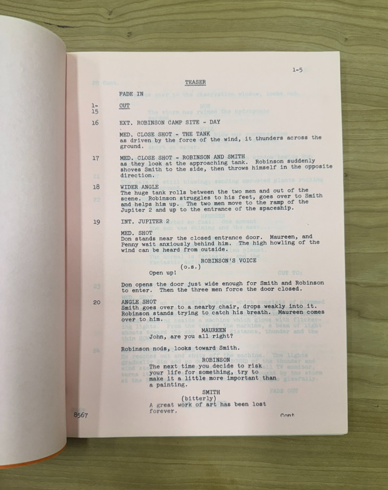 1960s Lost in Space "The Space Trader" Studio-issued Sci Fi TV Show Script