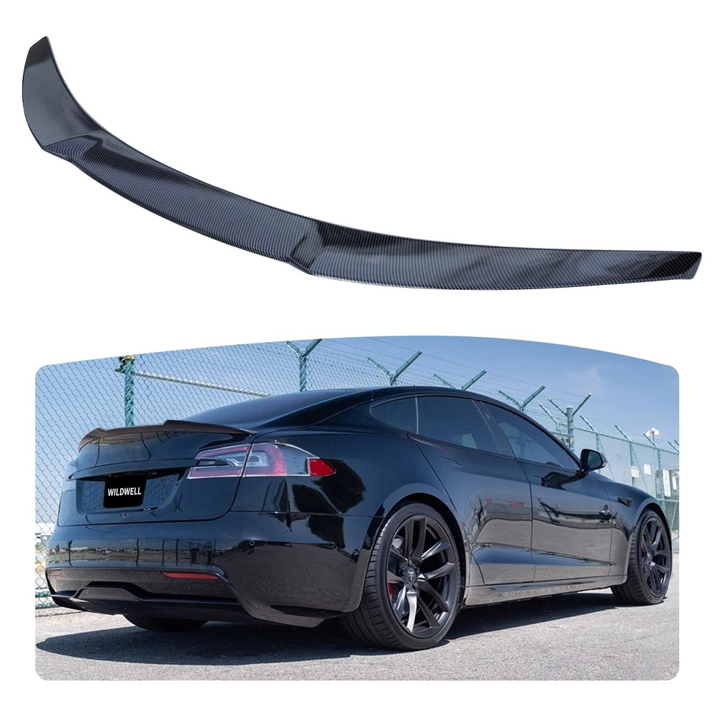 Rear Spoiler for Model S 2012-2026 Glossy Black