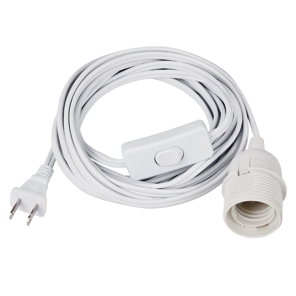 Plug in Hanging Light Cord Kit 16ft Lantern Extension Cords 2 Pack E26 Lig