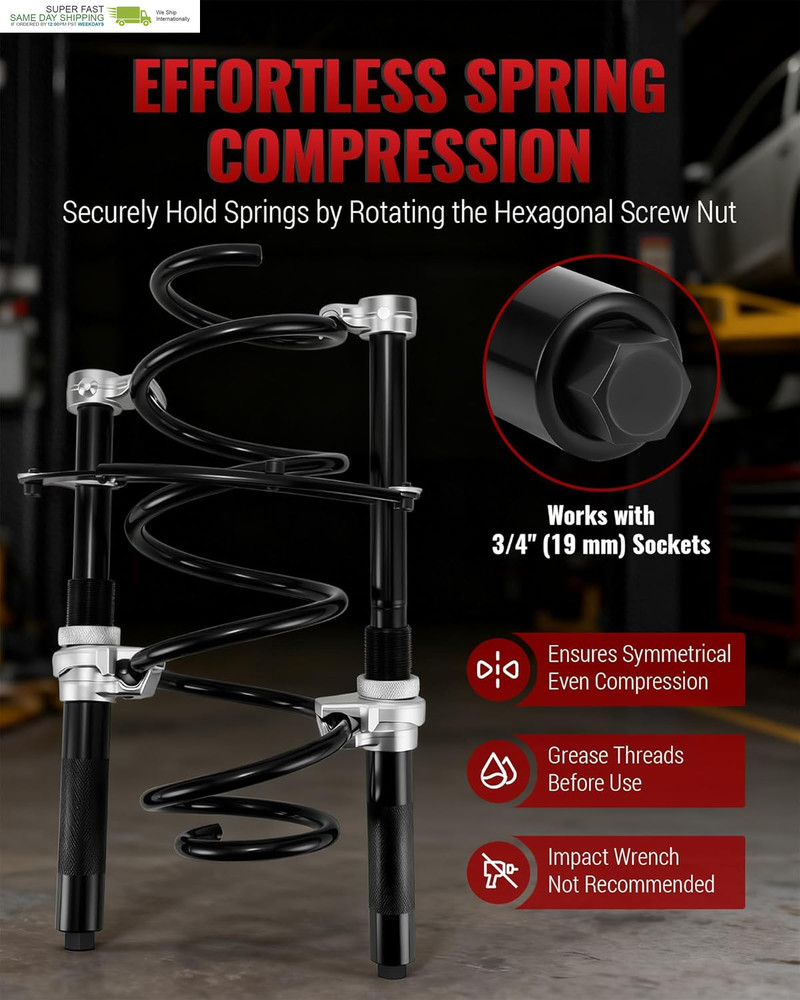 Spring Compressor Tool, Coil Spring Compressor Tool and Strut Spring Compressor