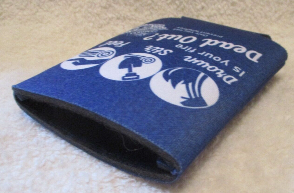 Smokey Bear~Can Cooler~Blue~1 qty.