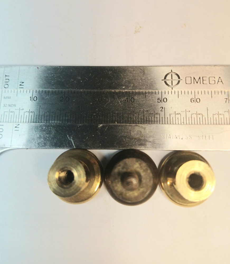 GLOBE WERNICKE® BOOKCASE POLISHED DOOR KNOBS (PAIR). 99% PERFECT DIMENSIONALLY!!