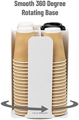 Cup and Lid Carousel Countertop Organizer White