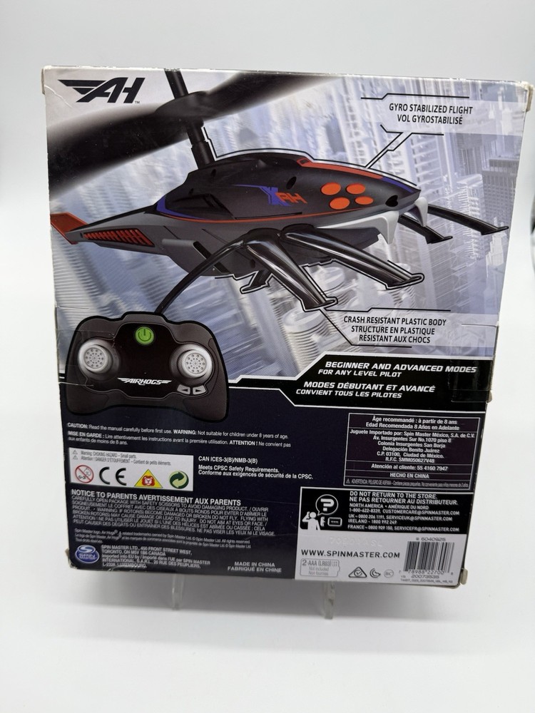 RC Helicopter Air Hogs Axis Beginner & Advanced Modes 200 Gyro Stabilized -New