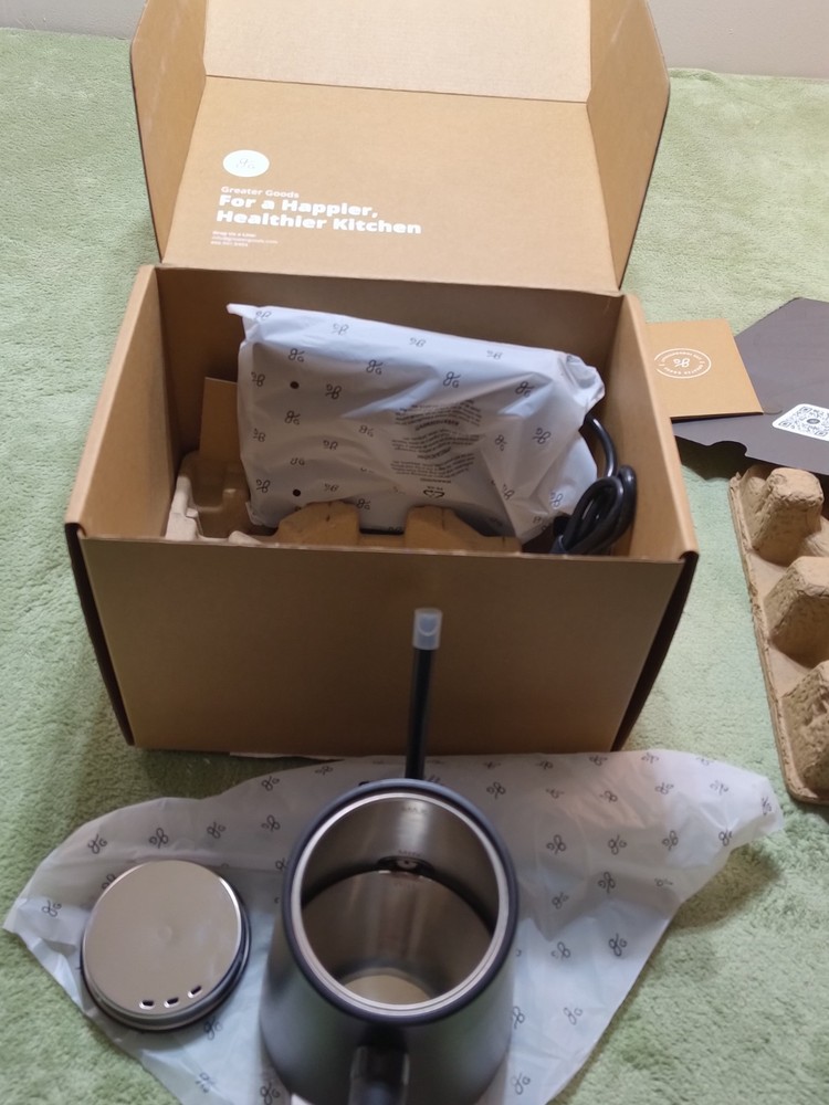 Greater Goods Morning Bloom Gooseneck Kettle Precision Temp Control 0449 Matte