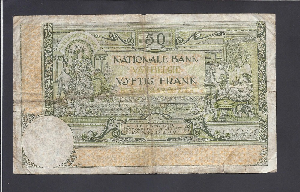 Belgium - 50 Francs 1924