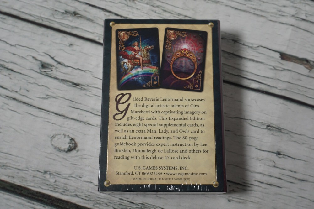 Gilded Reverie Lenormand Deck, Expanded Edition