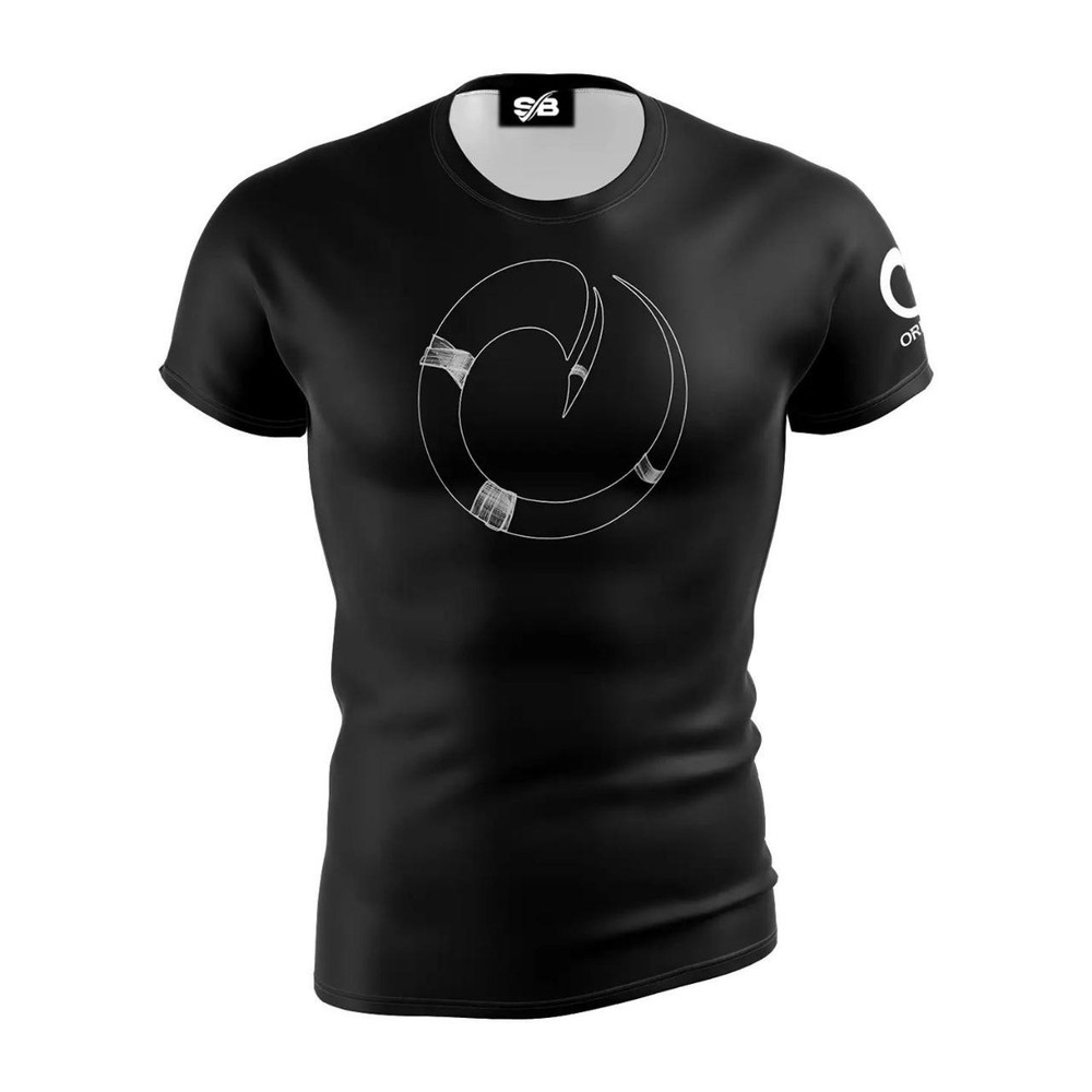 Tiger shrof in black shirt