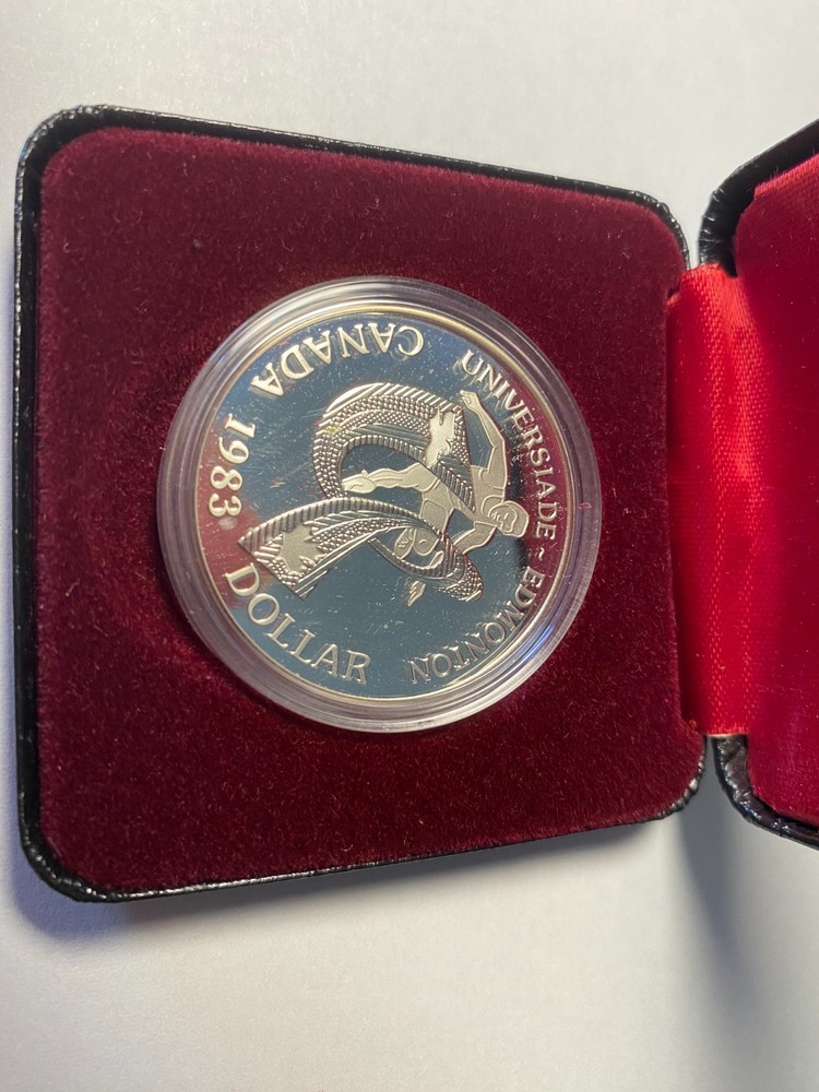 CANADA 1 dollar 1983 SILVER PROOF "EDMONTON""