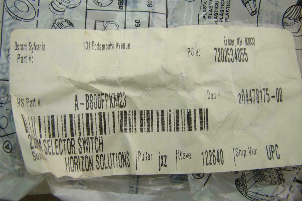 Horizon Solutions Selector Switch with Keys , A-B800FPKM23