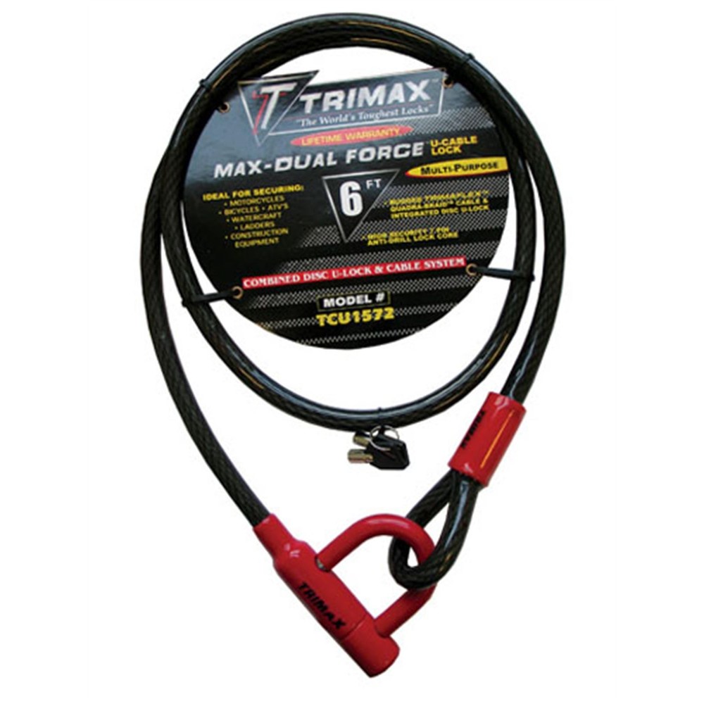 Trimax U-Lock and Cable Locks - 72" TCU1572
