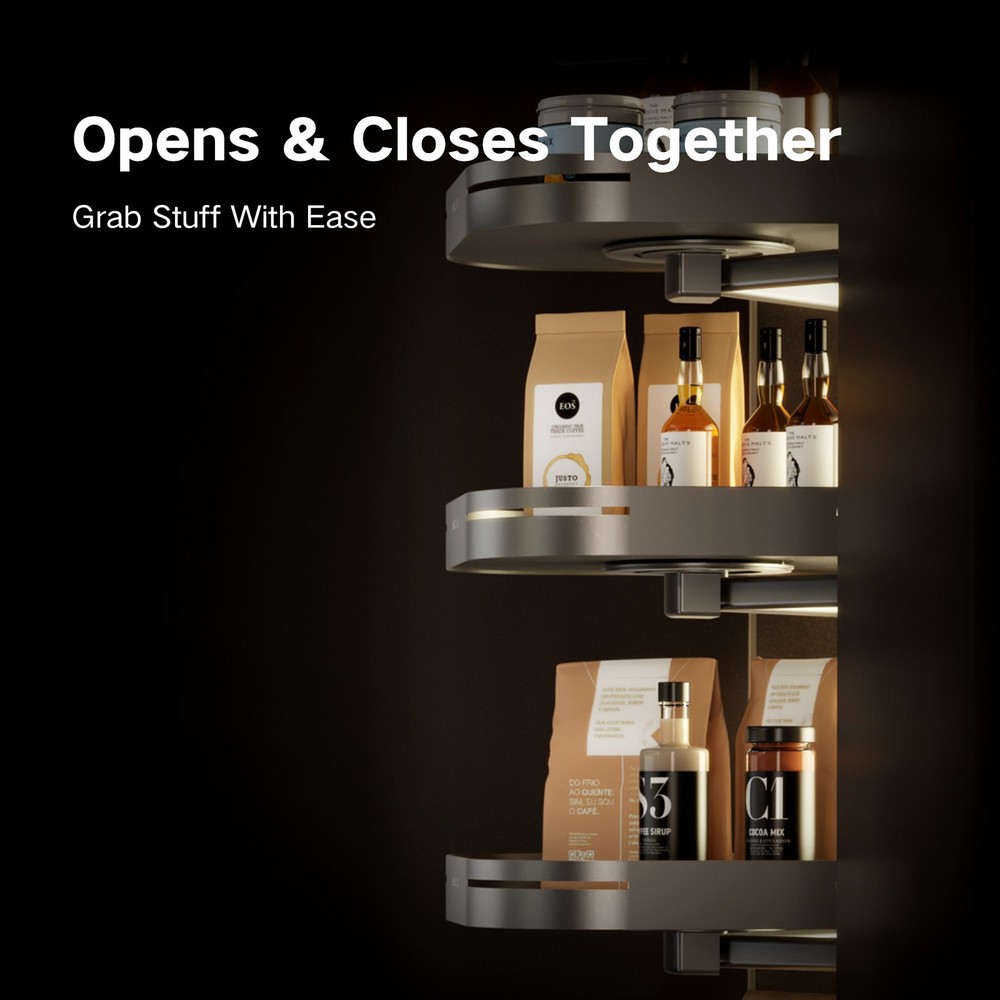 HIGOLD Tourbillon Larder Unit Premium Tall Cabinet Pull-Out Storage System