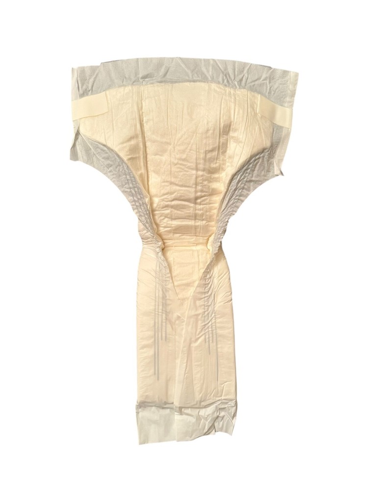 Vintage 1989 Precious All White Plastic Diaper Size Large (Thick)