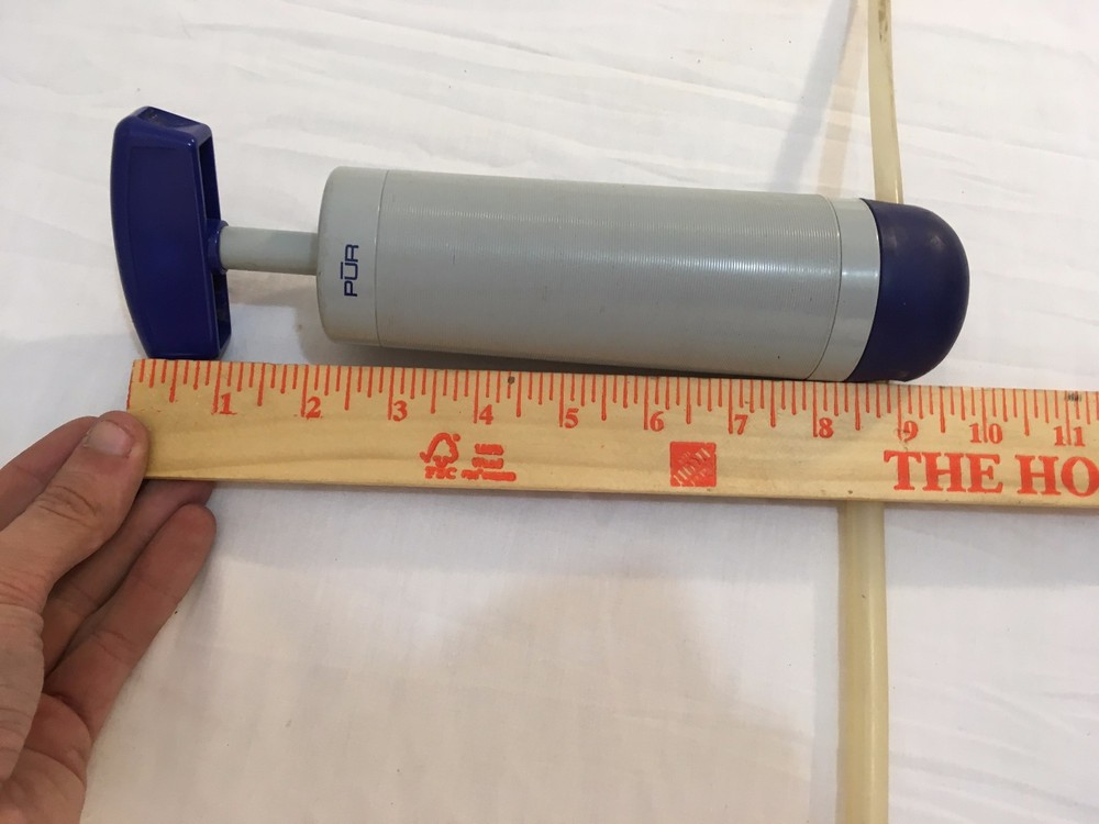 PUR Liquid Manual Hand Gray Blue Siphon System