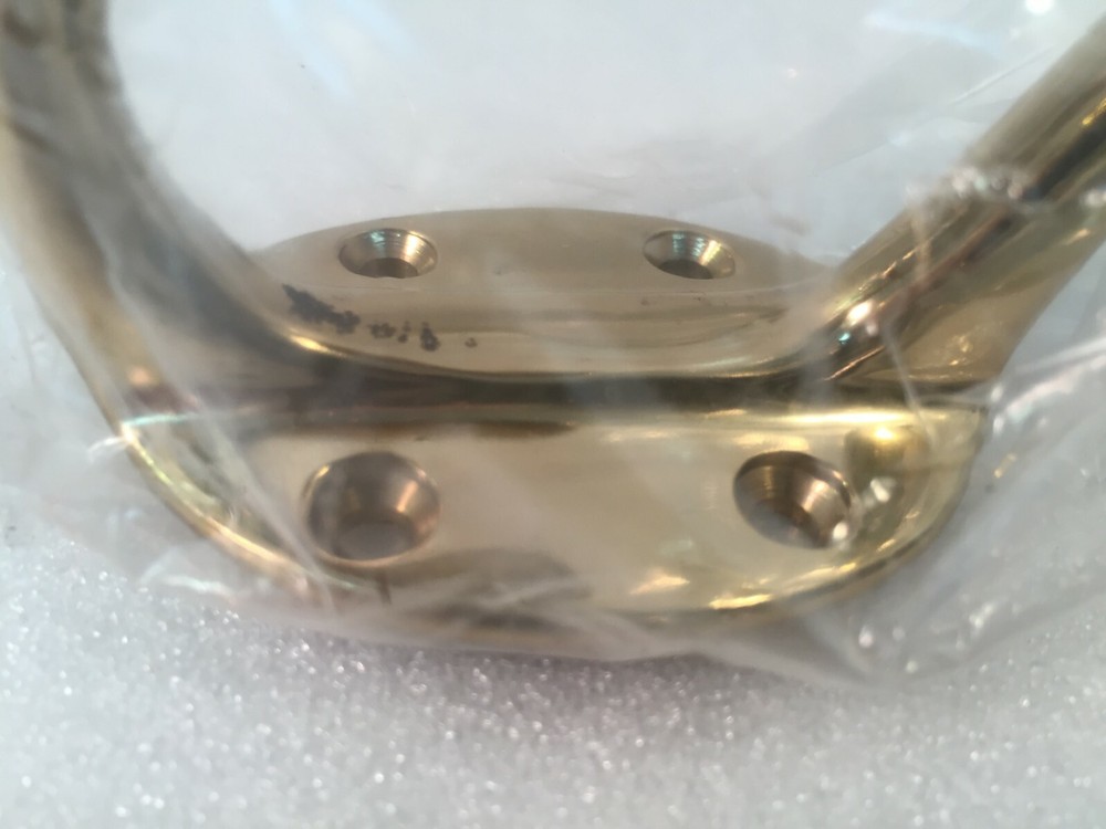 4 New Van Dyke's S1613 Solid Brass Double Hooks