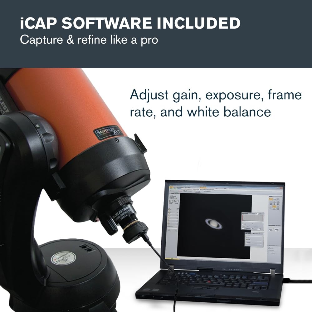 Celestron - NexImage 20 Solar System Camera - 20MP AR2020 Back-Illuminated CMOS