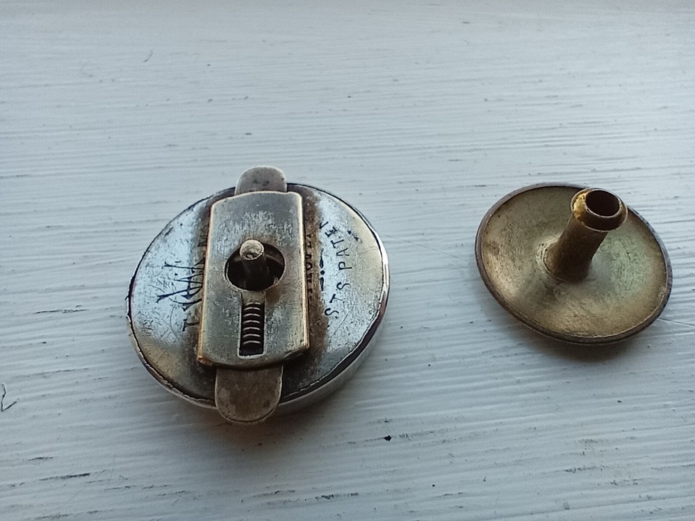 Ornate Victorian silver plated lapel badge