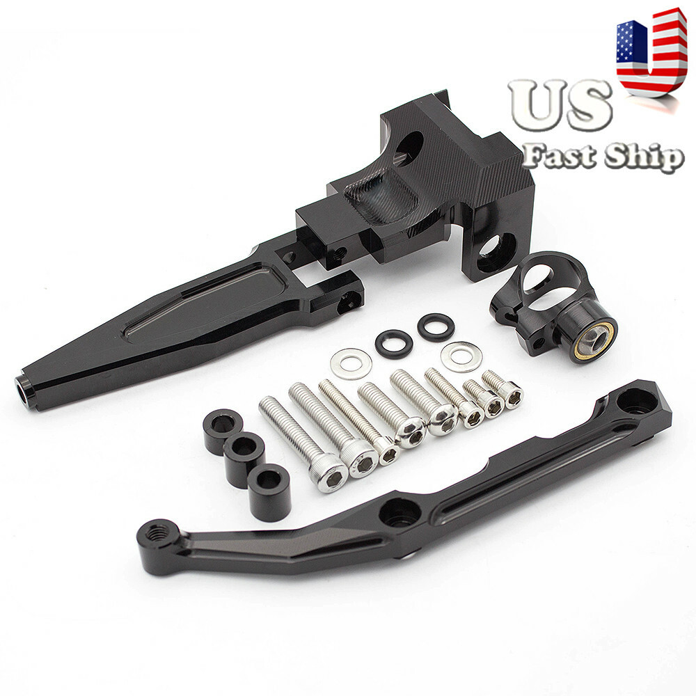 CNC Steering Damper Stabilizer Linear+Bracket Kit For MT-09 Tracer 15 2017-2020