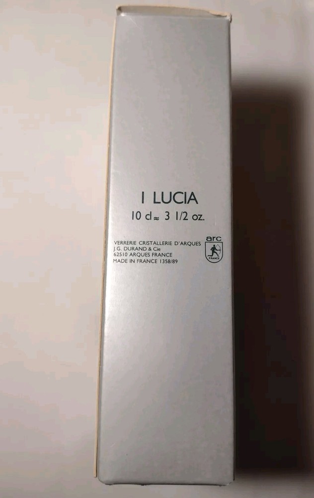 French Crystal Perfume Atomizer Etched Bottle Rose 6" Cristal D’Arques