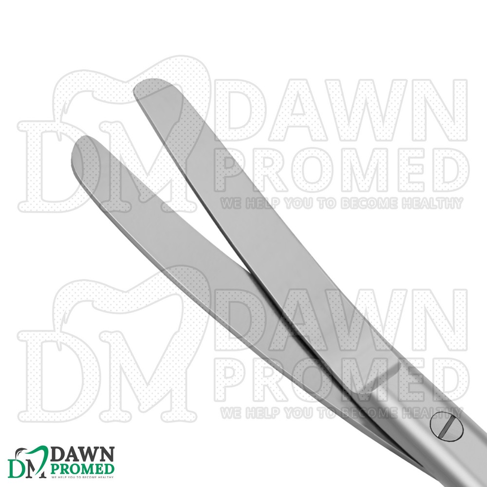 3 Pcs Operating Scissors 6.5" Curved Blunt Blunt Round Pattern Surgical Set